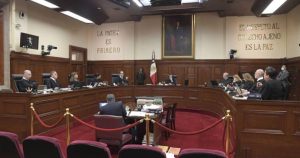 Sesión de la Suprema Corte de Justicia de la Nación