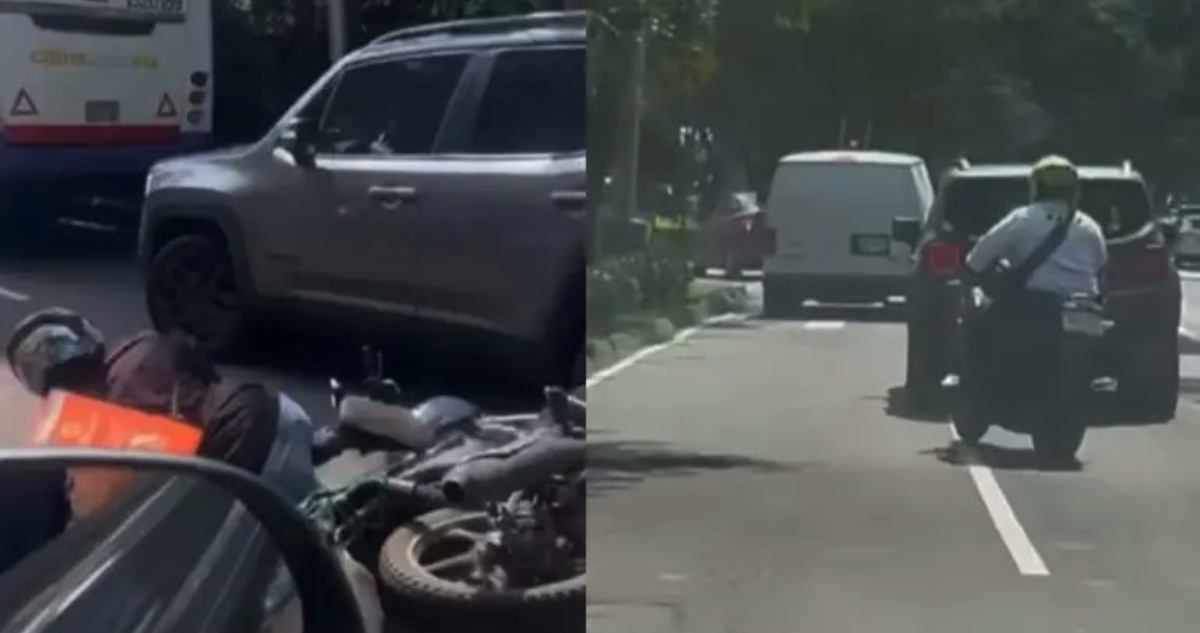 Lady Jeep arrolla a repetidor de comida al huir de un choque en Paseo de la Reforma
