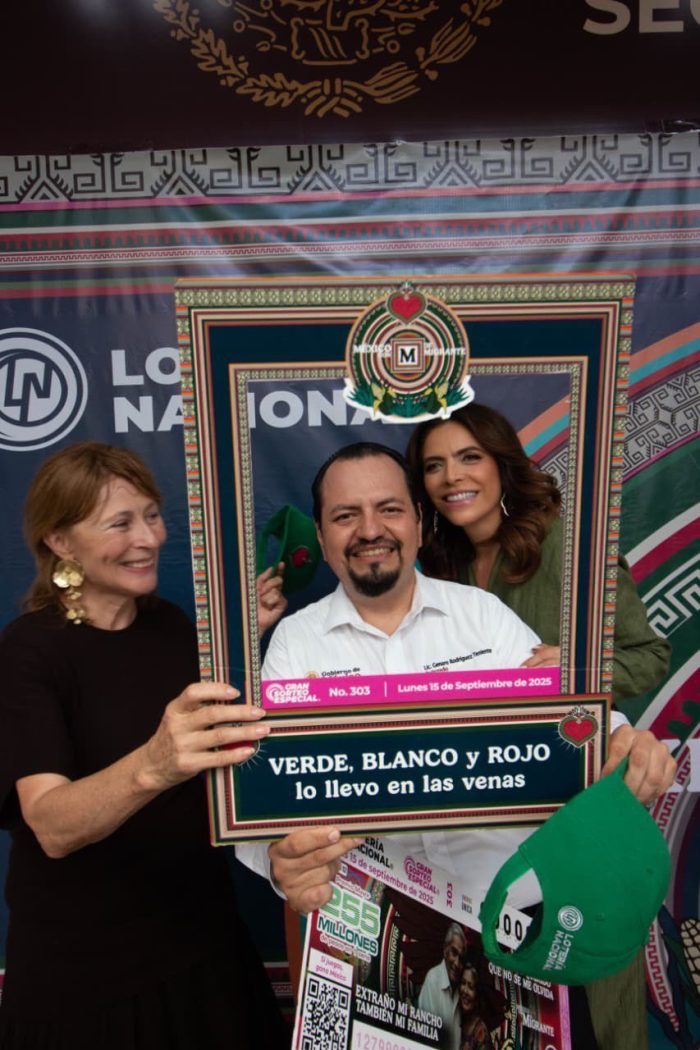 La Lotería Nacional presentó el Gran Sorteo Especial No. 303 “México con M de Migrante” para reconocer a mexicanos en el extranjero.