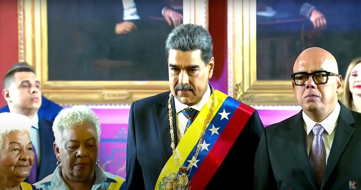 Toma de protesta en Venezuela.