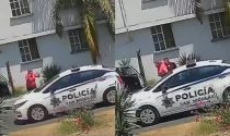 VIDEO ¬ Mujer se atraganta con un totopo, sale a pedir ayuda y policía de NL la salva
