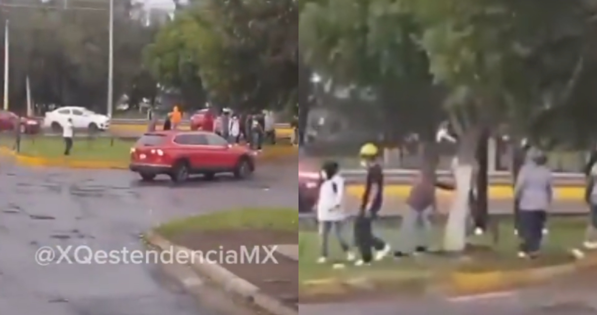 Mujer muere tras riña de comerciantes afuera del estadio Cuauhtémoc en Puebla.