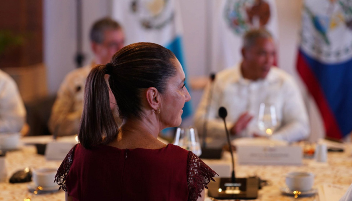 Sheinbaum Pardo en encuentro trilateral con Belice y Guatemala.