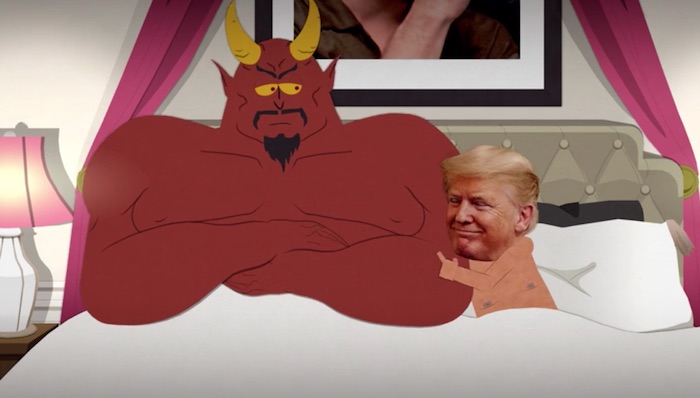 Trump con satanás