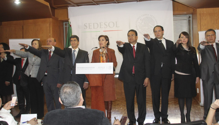 Zebadúa González y Rosario Robles.