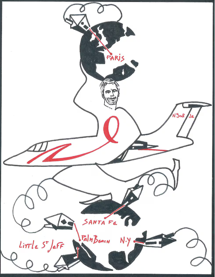 Libro de felicitaciones de Jeffrey Epstein 