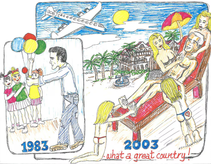 Libro de felicitaciones de Jeffrey Epstein 