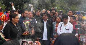 A primera hora de este lunes se realizó la ceremonia de "consagración" de los bastones de mando que serán entregados a las y los ministros de la nueva Corte.