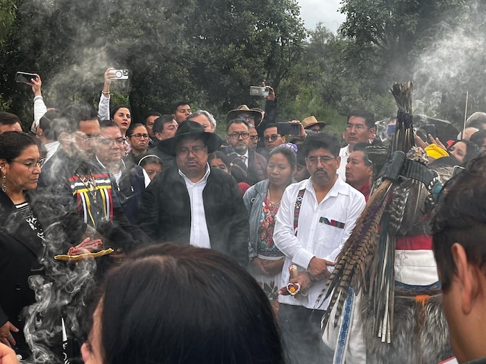 Se realizó la ceremonia de "consagración" de los bastones de mando que serán entregados a las nuevas ministras y ministros de la Suprema Corte.