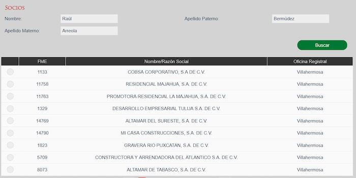 Registro Público de Comercio