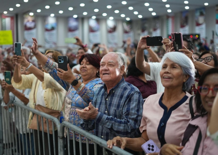 Claudia Sheinbaum informó a los tamaulipecos de Ciudad Victoria los avances que registra el Gobierno de México en materia de desarrollo social y económico.
