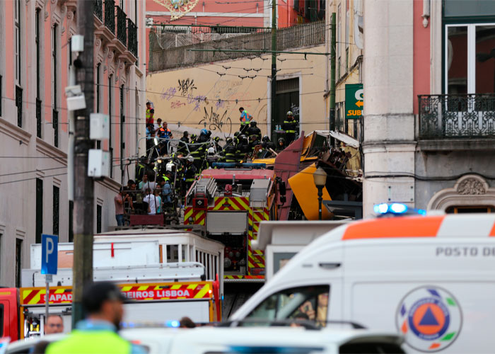 Aumentan a 17 los muertos por el accidente del funicular de Lisboa