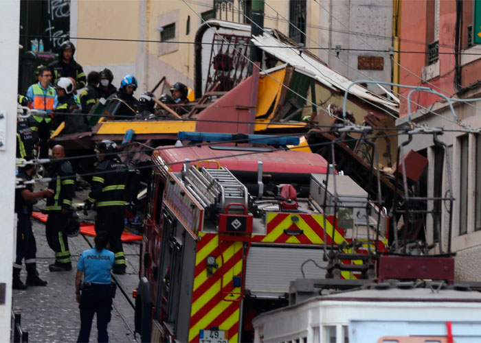 Aumentan a 17 los muertos por el accidente del funicular de Lisboa
