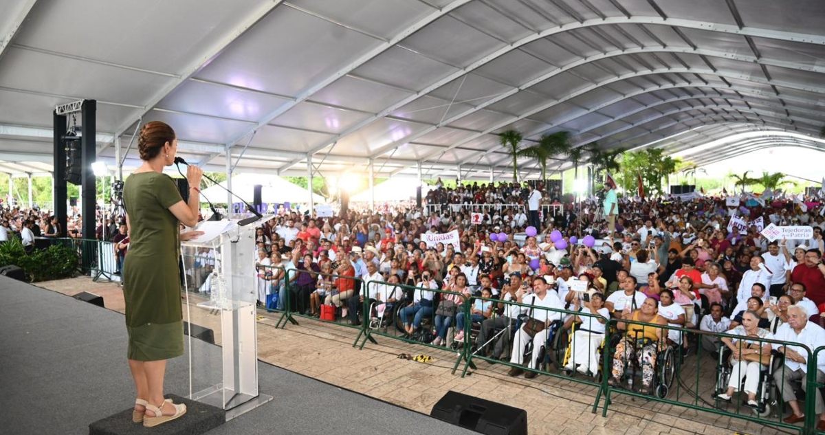 La Presidenta Claudia Sheinbaum Pardo se refirió el día de hoy en Quintana Roo a la larga noche neoliberal que padeció México durante 36 años de pobreza.
