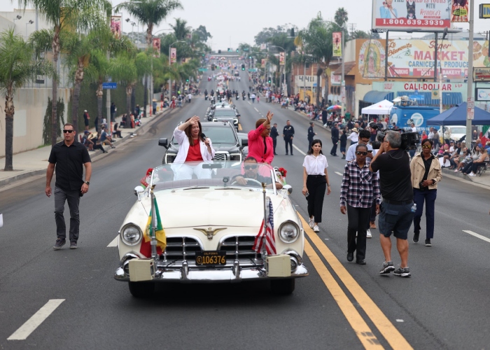 La Alcaldesa de LA garantizó seguridad del público en la celebración del 79 Festival y Desfile anual de Independencia de México en Los Ángeles estuvo blindada.