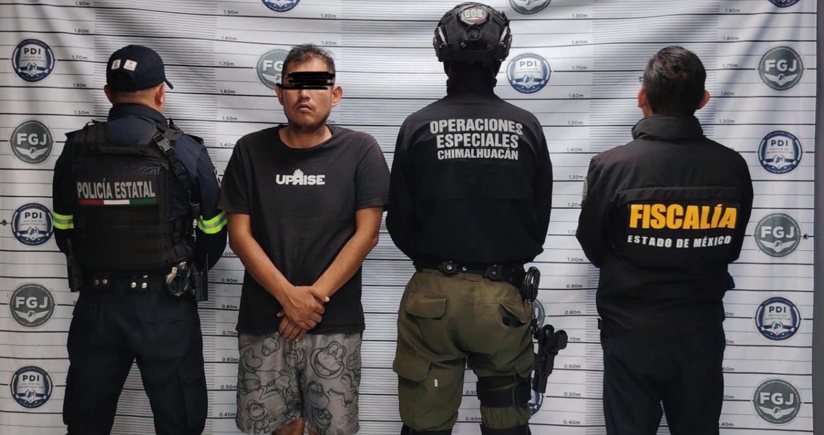 La SSPC detuvo el día de hoy a Bryan 'N', "El Orejas", en Chimalhuacán, Edomex. El detenido está vinculado a red de extorsión y cobro de "piso" en la entidad.