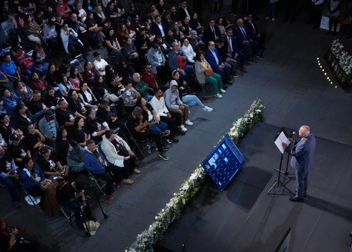 Francisco Garduño, excomisionado INM, se disculpó con los deudos de las víctimas del incendio en la estación migratoria de Ciudad Juárez, Chihuahua.