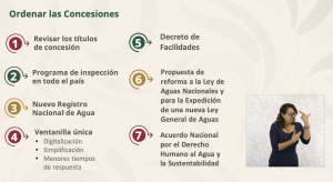 El proceso de reordenamiento de concesiones de la Conagua sigue adelante.