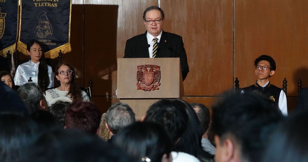 Leonardo Lomeli, rector de la UNAM, aseguró que la institución no está rebasada ante recientes hechos de violencia.