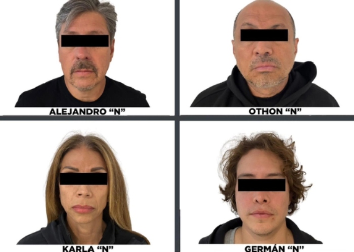 Una Jueza de Control del Edomex ratificó la prisión preventiva contra Karla 'N' y Germán 'N', esposa e hijo del empresario Alejandro Germán 'N', Lord Pádel.