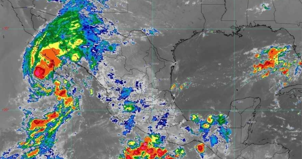 El huracán “Lorena” provocará este jueves lluvias intensas en Baja California, Baja California Sur, Sonora, Sinaloa, Durango y Chihuahua.