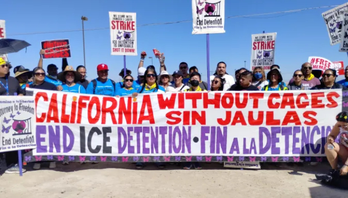 Protesta contra el ICE.
