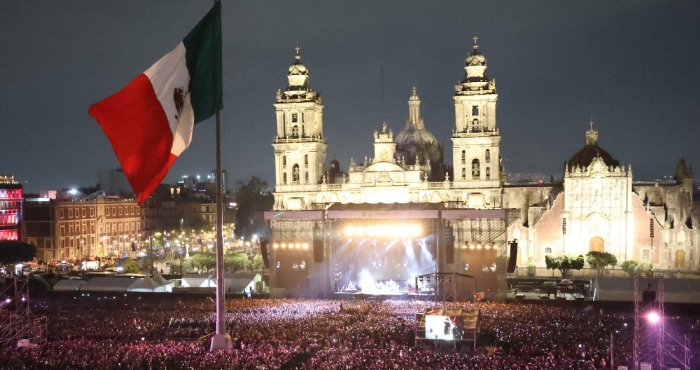 Residente en el Zócalo de la CdMx.