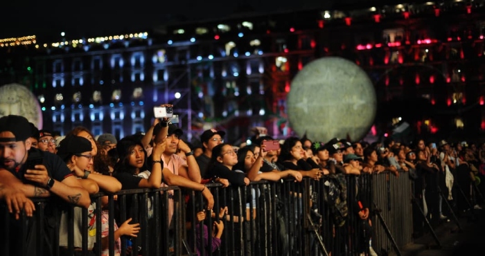 Residente en el Zócalo de la CdMx.