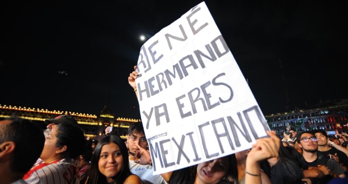 Residente en el Zócalo de la CdMx.
