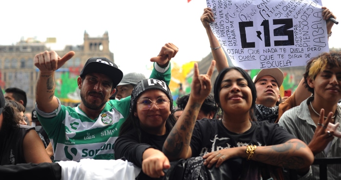 Residente en el Zócalo de la CdMx.