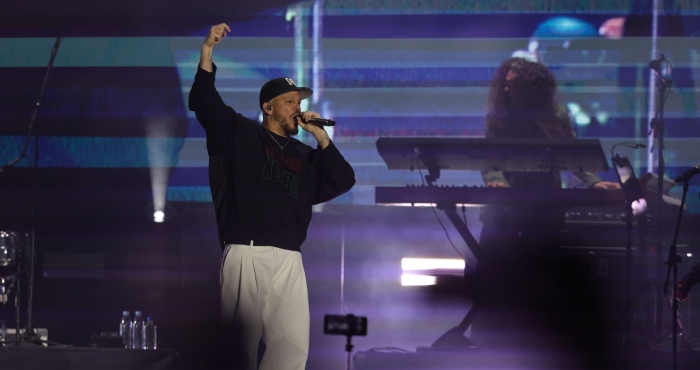 Residente en el Zócalo de la CdMx.
