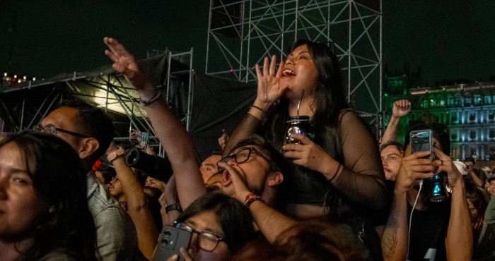 Residente en el Zócalo de la CdMx.
