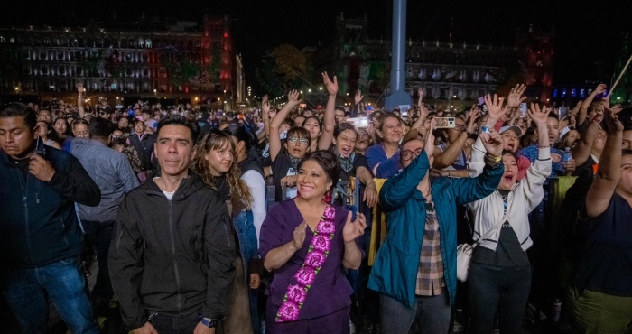 Residente en el Zócalo de la CdMx.