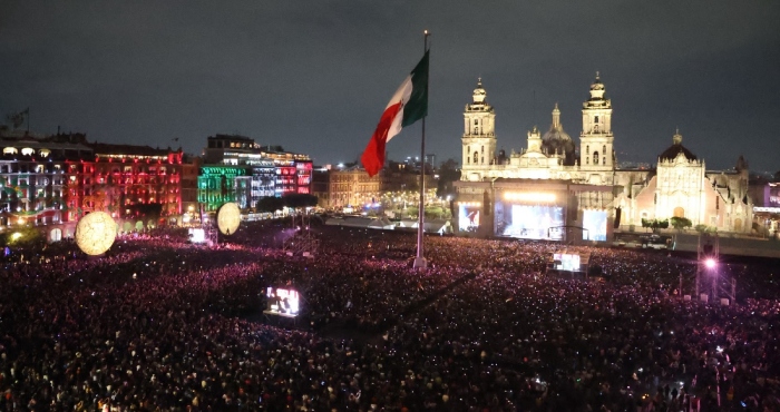 Residente en el Zócalo de la CdMx.