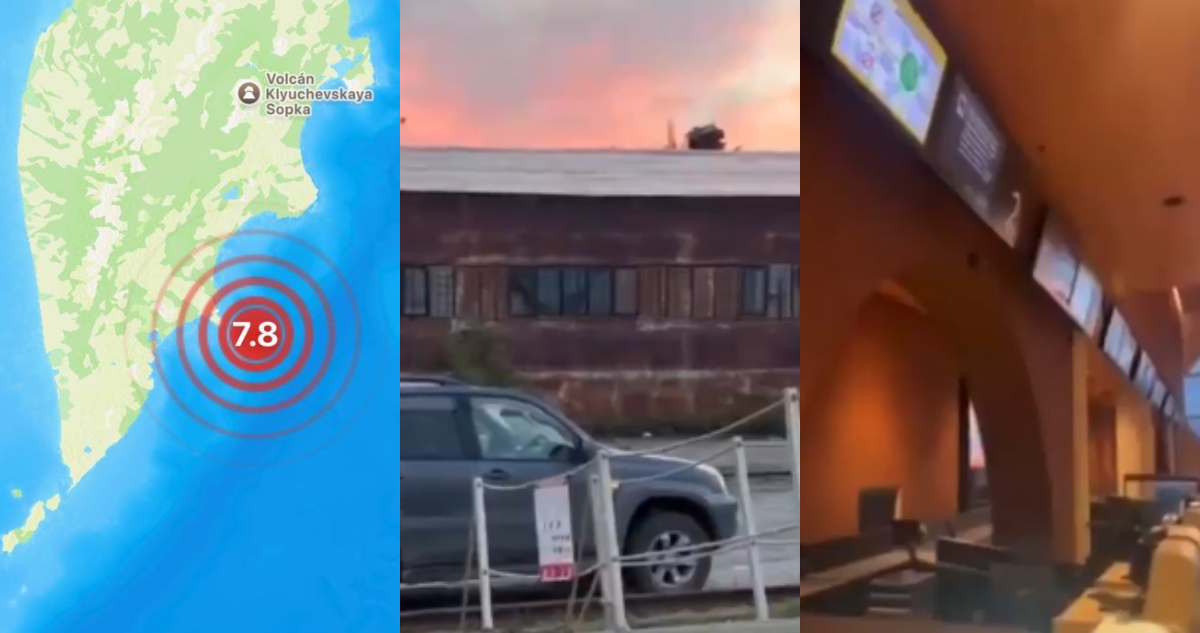 Un terremoto de magnitud 7.2 se registra frente a la península rusa de Kamchatka,