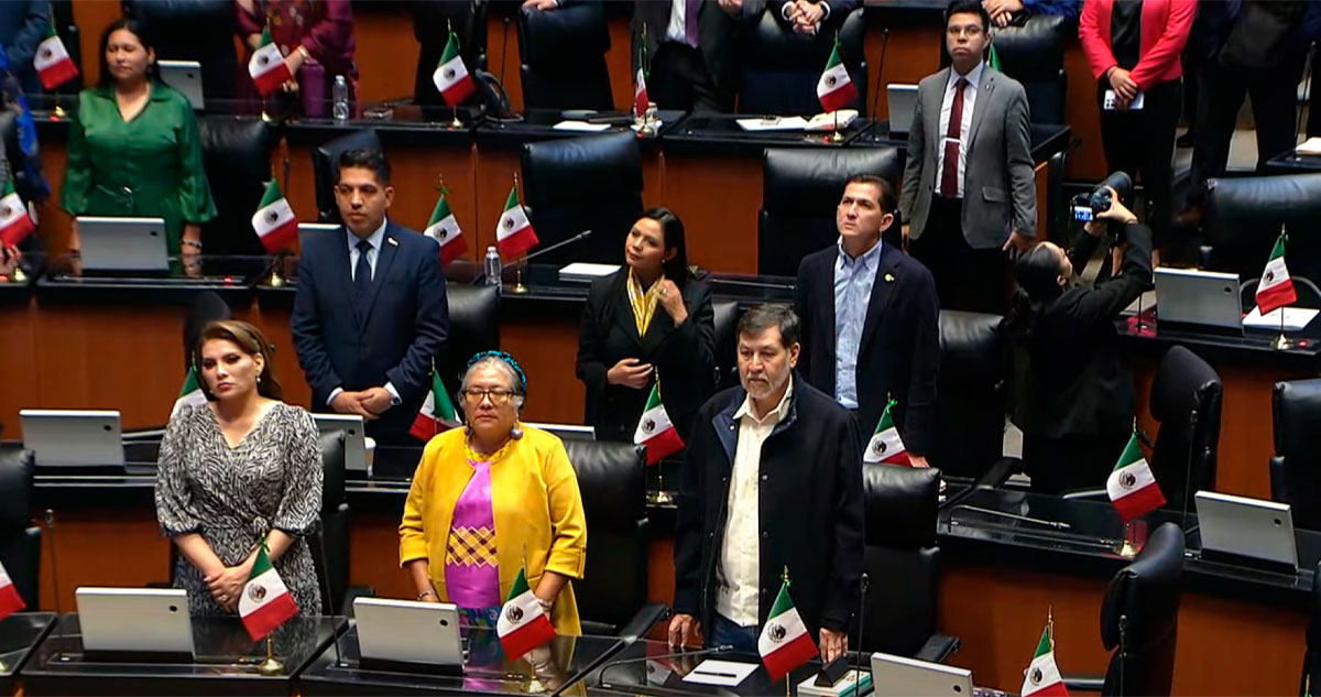 Senado guarda un minuto de silencio por víctimas de ofensiva israelí en Gaza