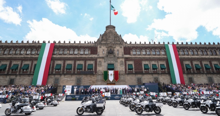 La Presidenta Claudia Sheinbaum Pardo preside el Desfile Cívico-Militar.
