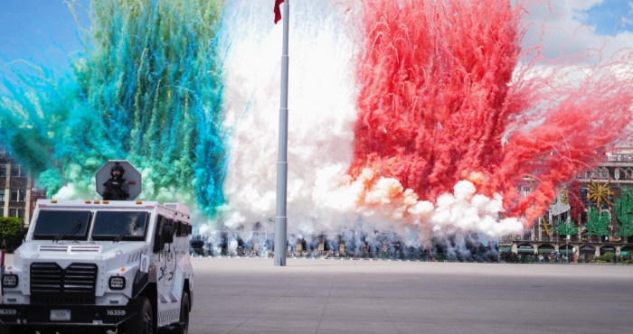 La Presidenta Claudia Sheinbaum Pardo preside el Desfile Cívico-Militar.