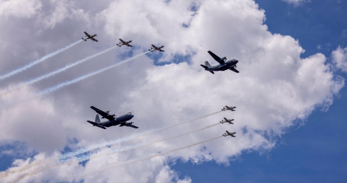 La Presidenta Claudia Sheinbaum Pardo preside el Desfile Cívico-Militar.
