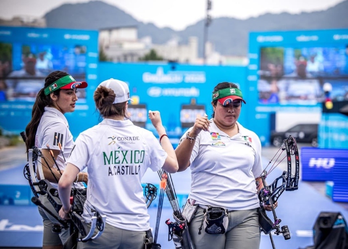 Las atletas Maya Becerra, Mariana Bernal y Adriana Castillo se alzaron con la victoria en el Campeonato Mundial de la especialidad Gwangju 2025.