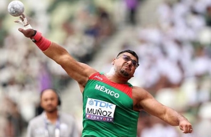 Uziel Muñoz hizo historia al ganar la medalla de plata en impulso de bala en el Campeonato Mundial de Atletismo Tokio 2025.