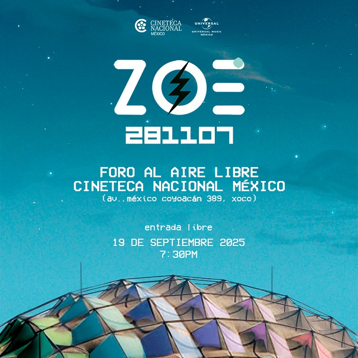El concierto 281107 de Zoé se proyectará en la Cineteca Nacional