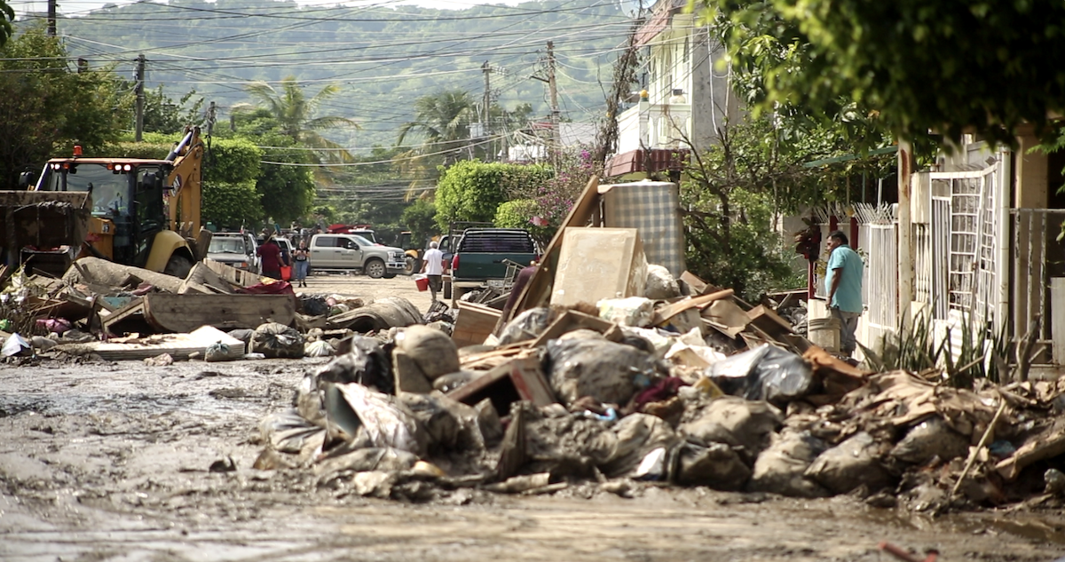 Afectaciones por lluvias intensas en Poza Rica, Veracruz.