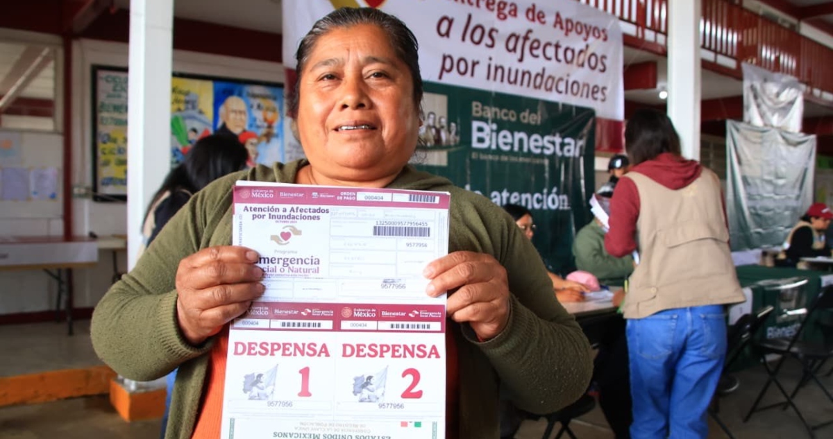 Apoyos de la Secretaría del Bienestar por las lluvias en Veracruz, Puebla, Querétaro y San Luis Potosí