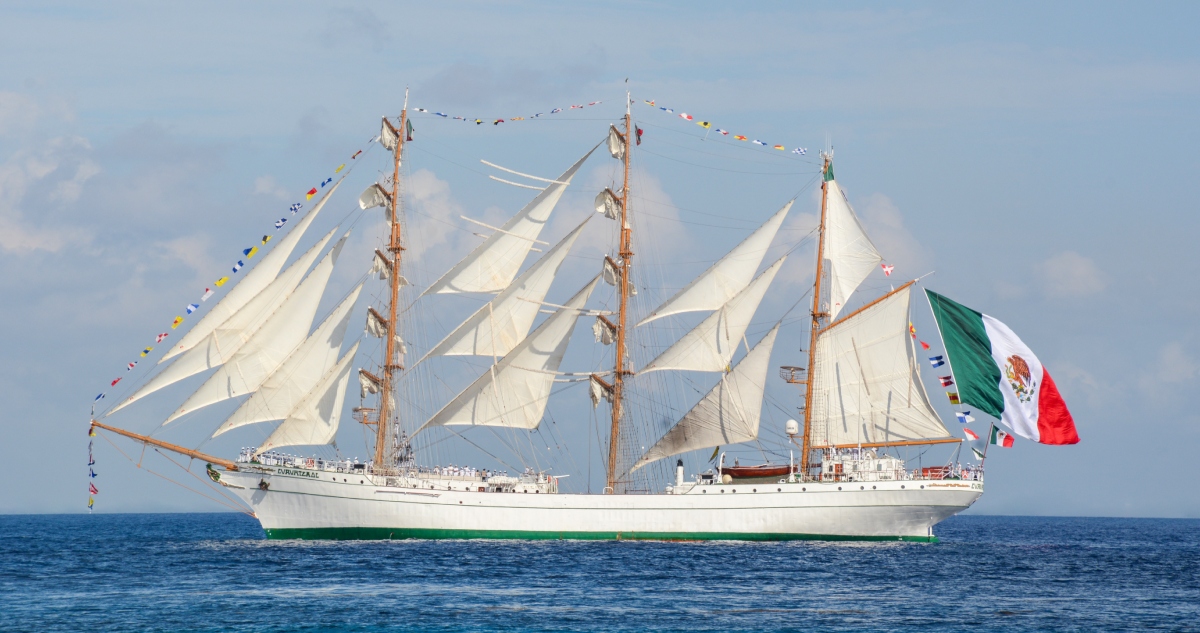 La Semar informó que el día de hoy se llevó a cabo la ceremonia oficial de zarpe del Buque Escuela "Cuauhtémoc" en Hudson River Park, Nueva York.