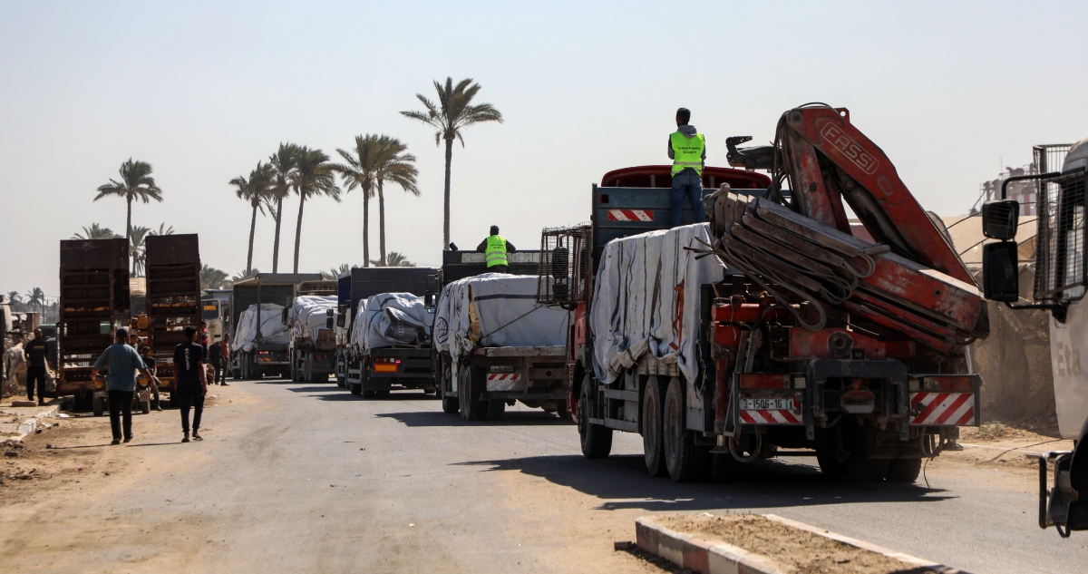 Las autoridades de Israel suspendieron la entrada de ayuda humanitaria "hasta nueva orden" después de acusar a las milicias de Hamás de romper el alto al fuego.