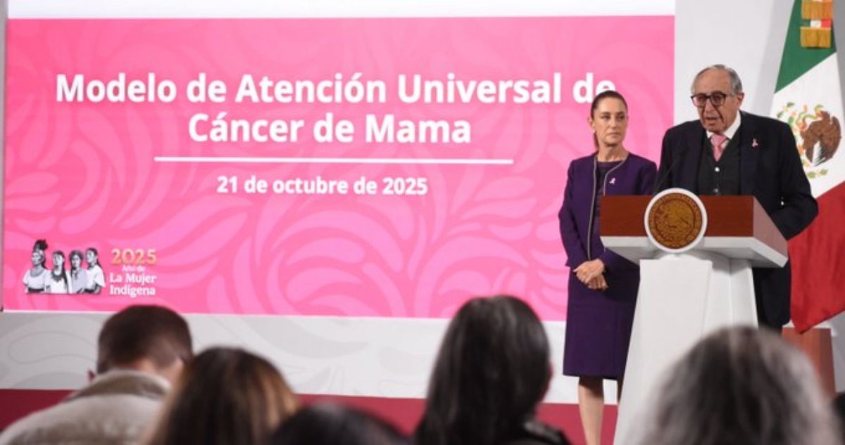 La Presidenta Claudia Sheinbaum Pardo y el Secretario de Salud, David Kershenobich Stalnikowicz, presentaron el Modelo de Atención Universal de Cáncer de Mama.