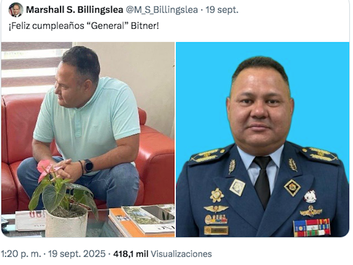 Venezuelan pilot Bitner Villegas