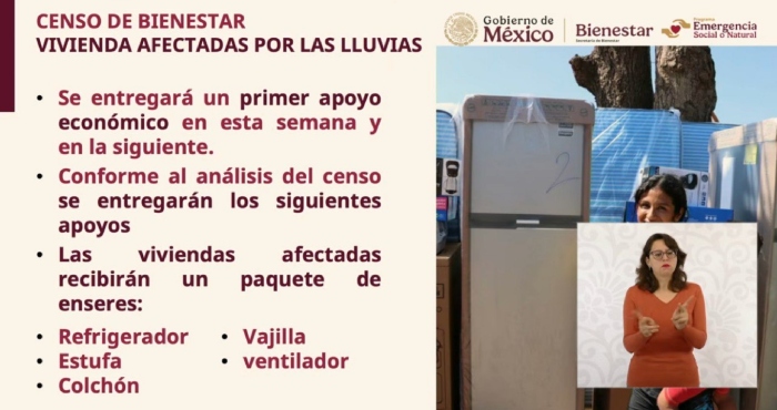Censo y apoyos para damnificados: así lo explicó Bienestar.