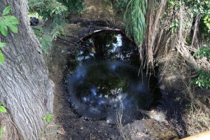 El derrame de hidrocarburos se denunció desd el 17 de octubre pasado.